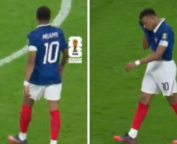 El viral gesto de Mbappé al ver el segundo gol de España que dejó a Francia fuera del Mundial