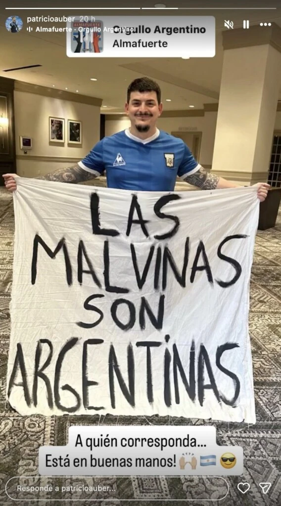 Quién es Patricio, el hombre de confianza de la Scaloneta que se quedó con la bandera de Malvinas