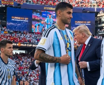El polémico gesto del Cuti Romero en la entrega de medallas del Mundial 2026