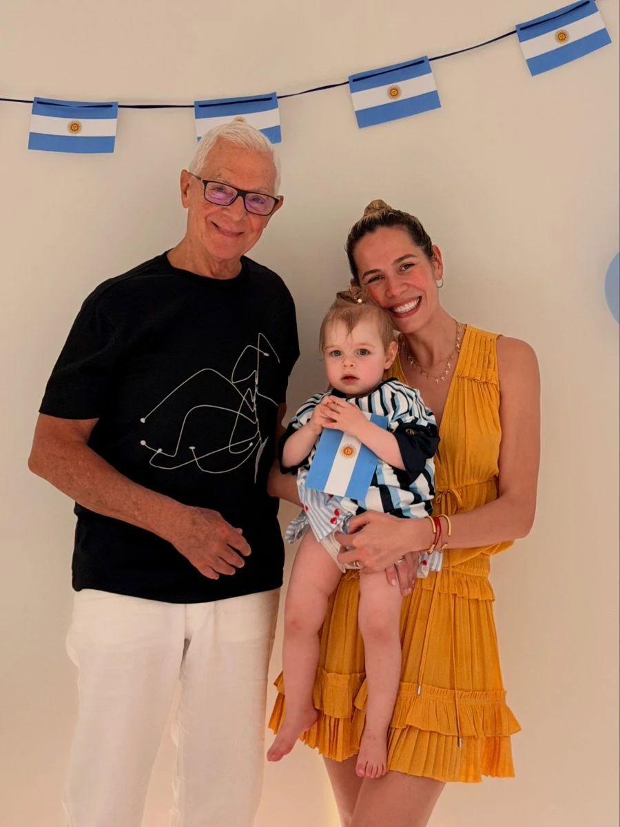 Así vivió la familia el partido de la final del Mundial desde Europa.