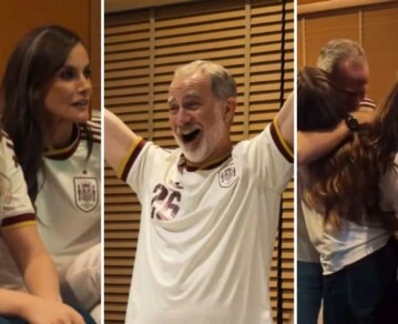 el video de la eufórica reacción de los reyes de España y sus hijas ante el pase a la final del Mundial 2026-revista Gente