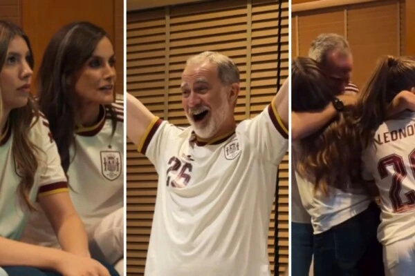 el video de la eufórica reacción de los reyes de España y sus hijas ante el pase a la final del Mundial 2026-revista Gente