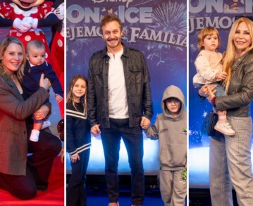 De Benjamín Vicuña a Rocío Marengo y Graciela Alfano: las tiernas fotos familiares de los famosos en el estreno de Disney On Ice