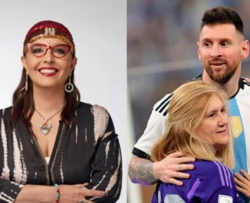 jimena la torre y lionel messi