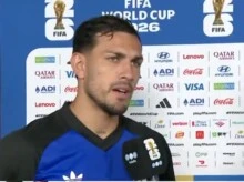 Leandro Paredes en el post partido.