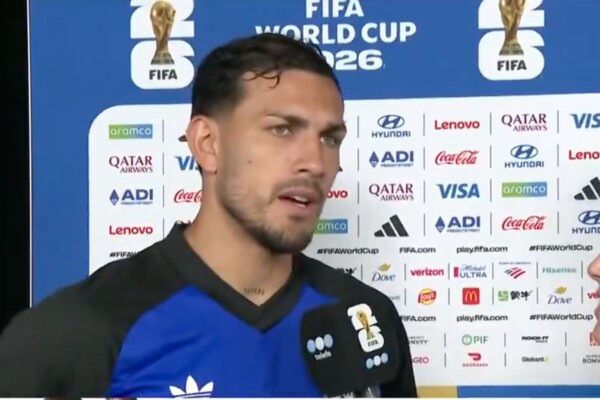 Leandro Paredes en el post partido.