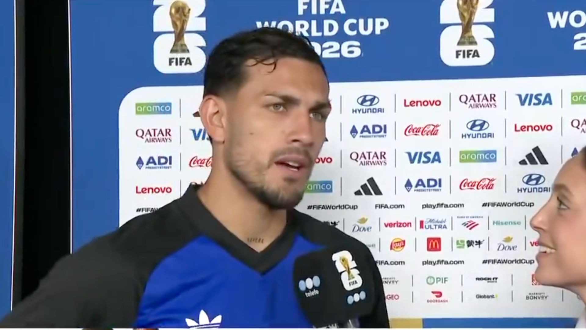 Leandro Paredes en el post partido.