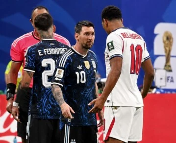 El cruce de Messi y Bellingham.