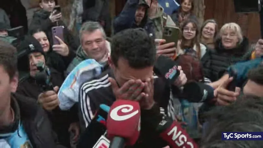 La emoción de Scaloni en Pujato.