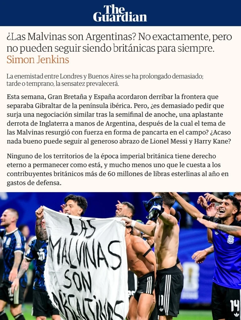 El sorpresivo vaticinio de un prestigioso diario inglés sobre las Islas Malvinas
