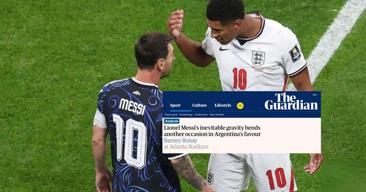 La impactante definición de un prestigioso diario inglés sobre Lionel Messi tras eliminar a Inglaterra del Mundial