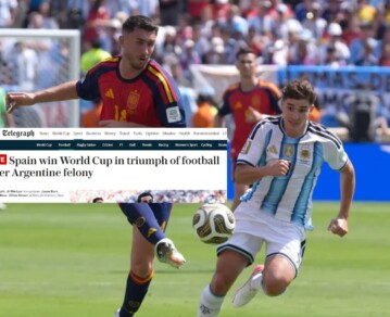 La fuerte acusación de un medio inglés contra Argentina tras la final con España