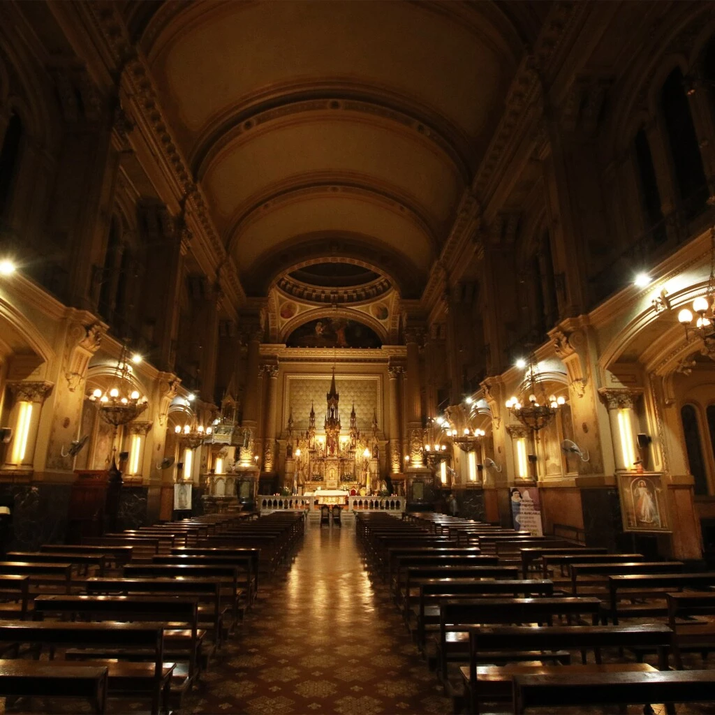 La iglesia donde se celebró la boda.