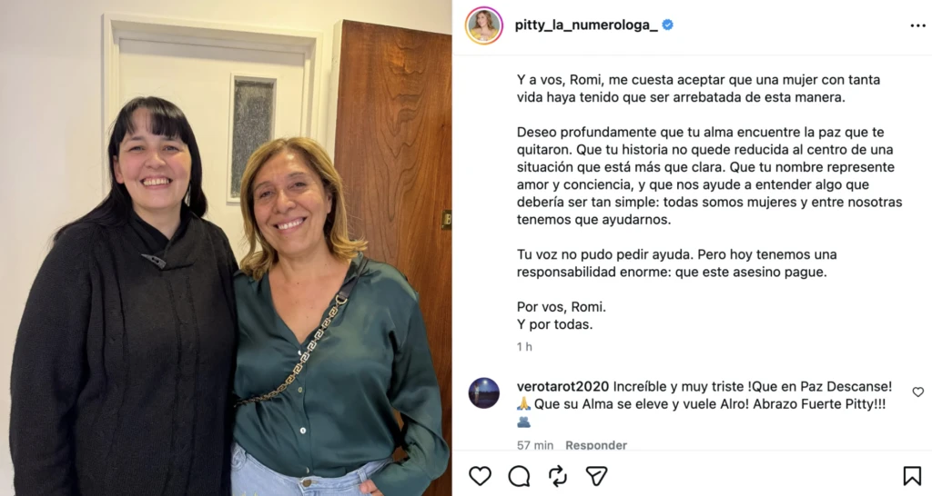 El posteo de Pitty La Numeróloga.
