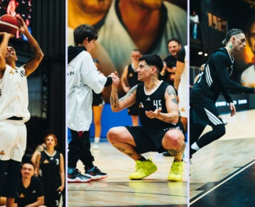 Duki inauguró una nueva cancha de básquet: las mejores fotos con figuras de la NBA, la Generación Dorada y el streaming