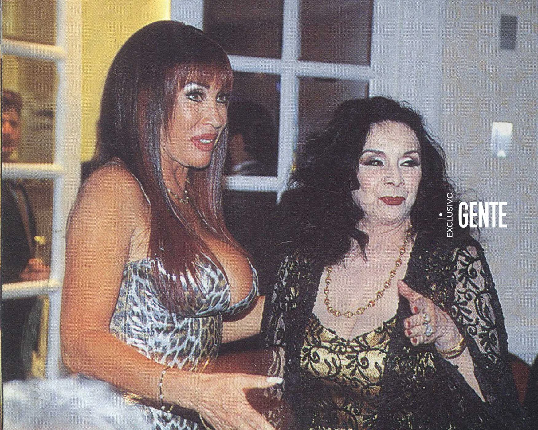 Moria junto a la Coca Sarli, otra de las invitadas. 