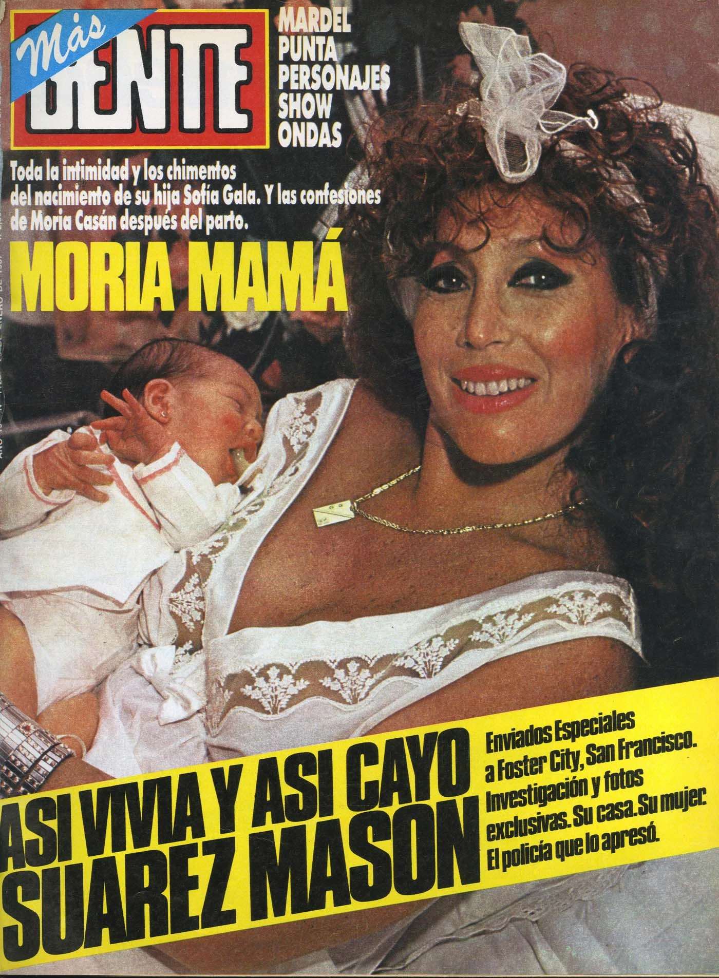 La primera tapa de Moria Casán.