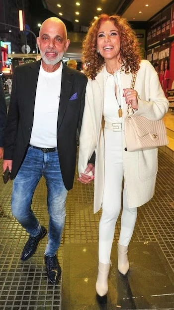 Iliana Calabro junto a Luis Stefano