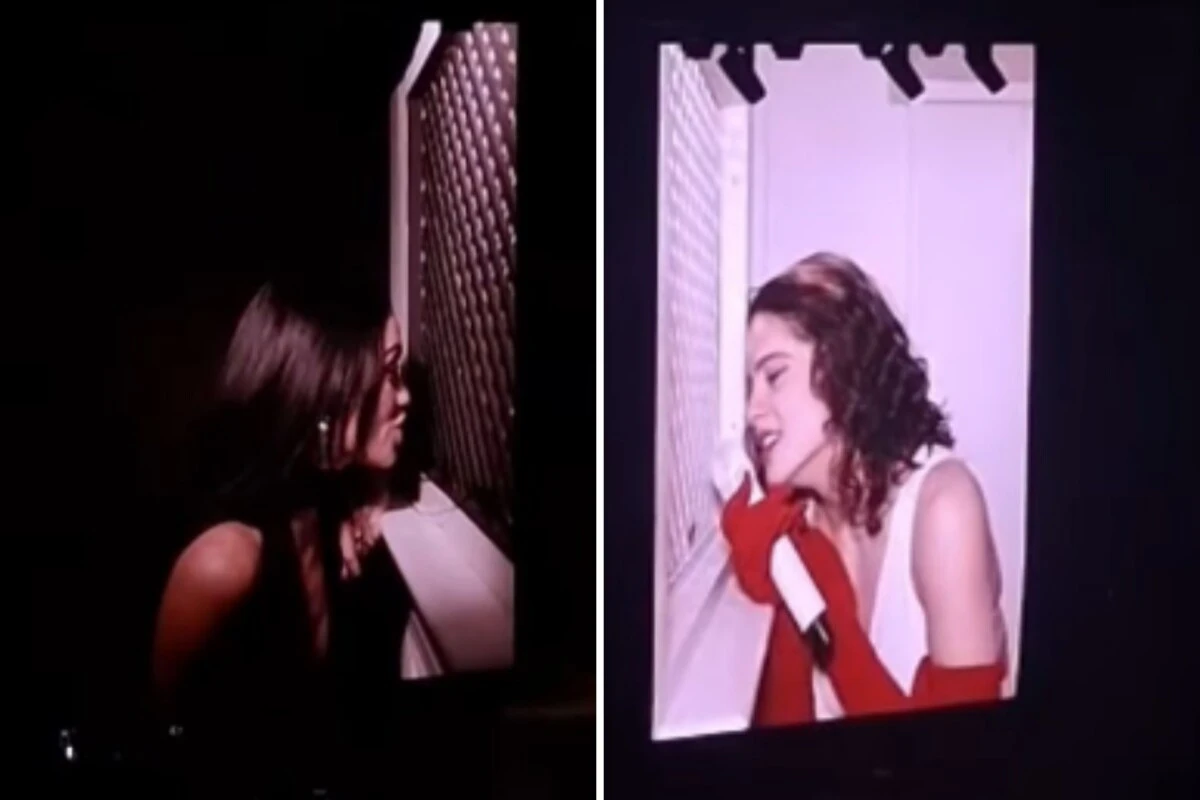 Lali en el confesionario de Rosalía en el Movistar Arena