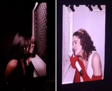 Lali en el confesionario de Rosalía en el Movistar Arena