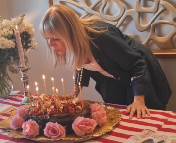 Los 70 de Cecilia Roth: la intimidad del festejo de cumpleaños, la torta con láminas de oro y el tierno abrazo con su hijo Martín