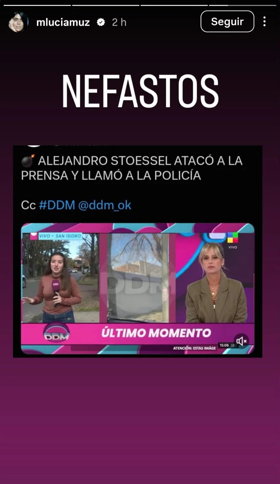 El enojo de la mamá de Tini. 