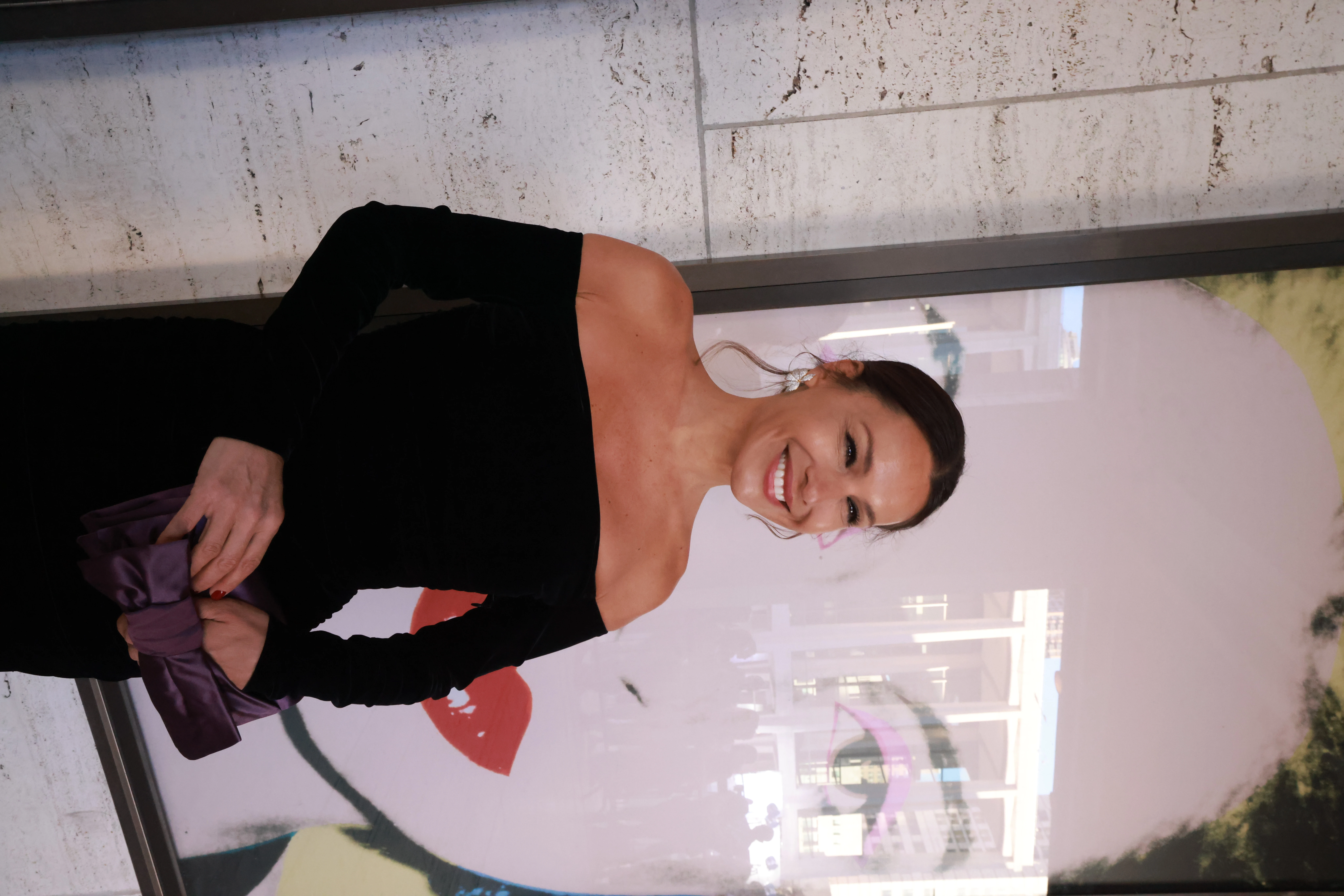 El look de Pampita en nueva York.