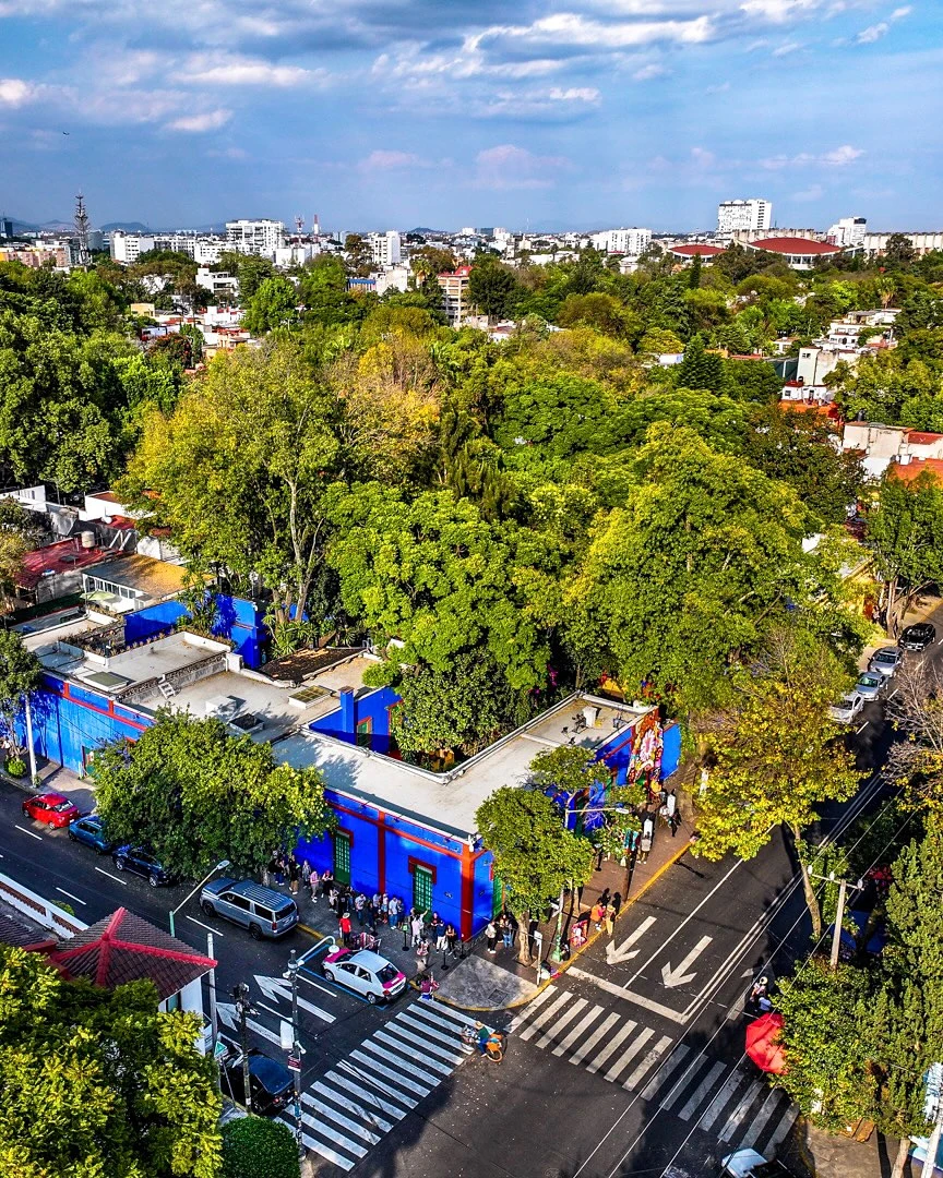 The Frida Kahlo Museum (Museo Frida Kahlo), also known as the Blue House (La Casa Azul).