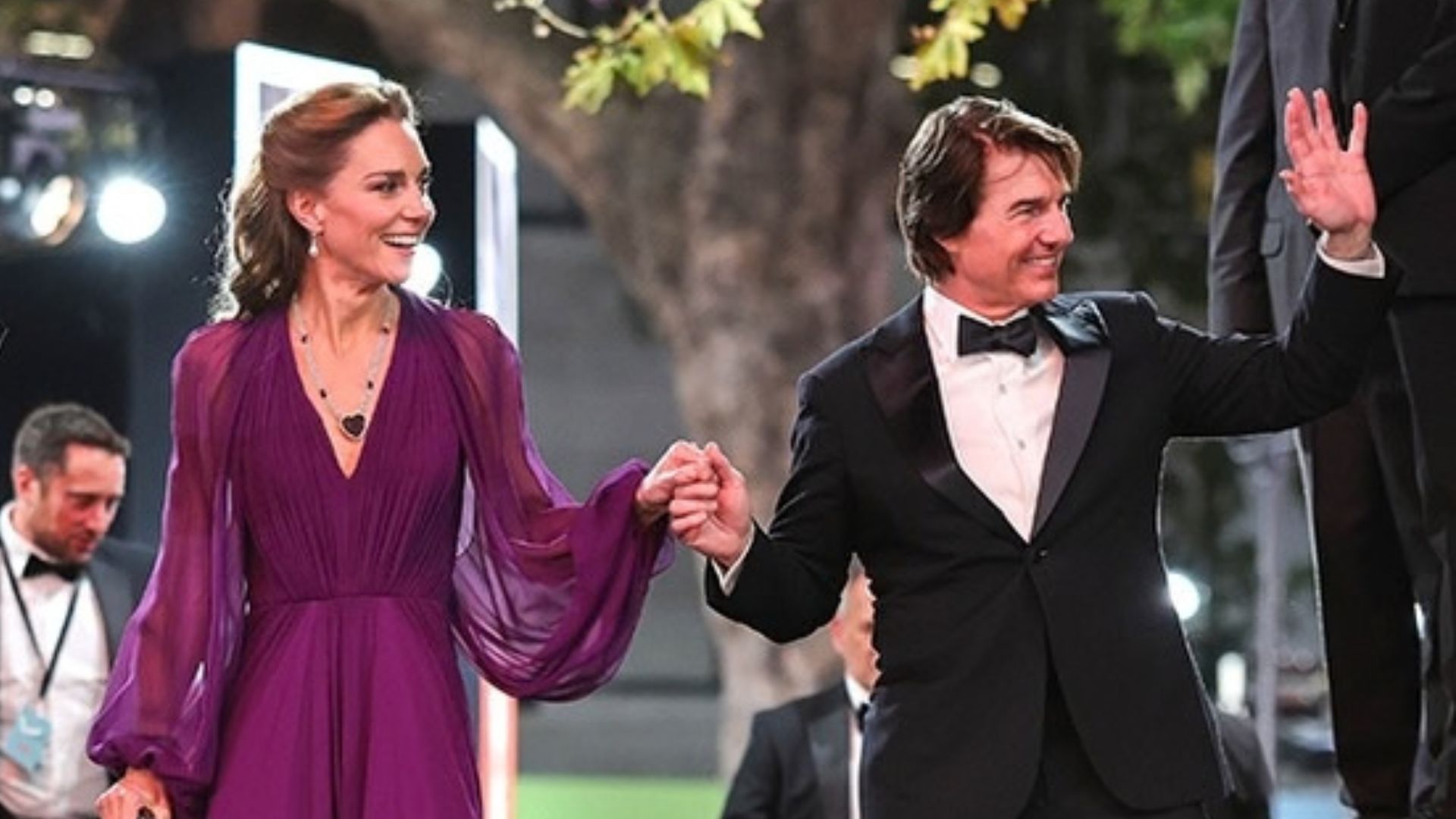 El impactante regreso de Kate Middleton a una alfombra roja junto a Tom Cruise y una histórica joya: todas las fotos
