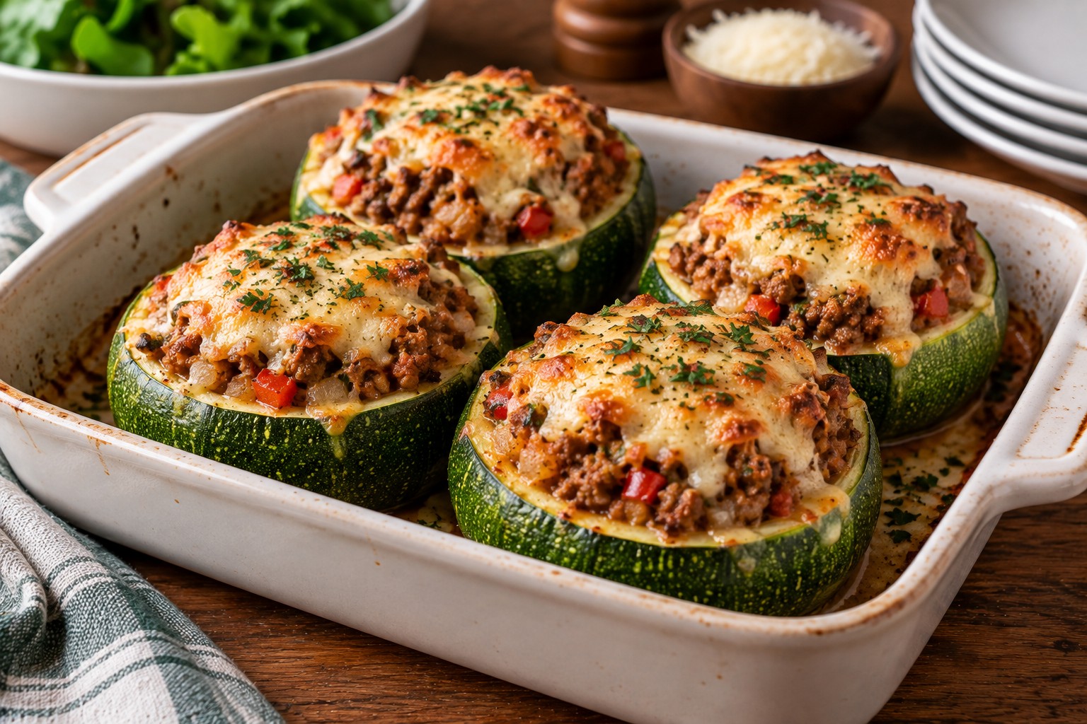 Zapallitos rellenos de carne y queso: la receta fácil para una cena liviana y rendidora