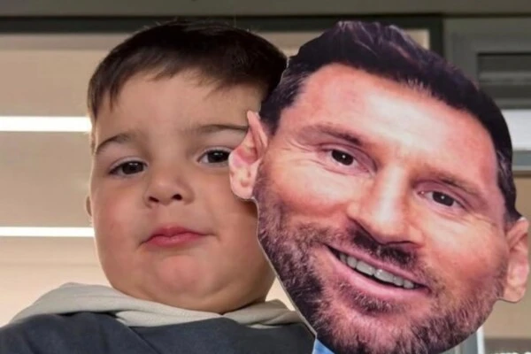 Benja, el hijo de Enzo Fernández y Valentina Cervantes, emocionó al cantar el himno en la despedida de Messi-revista GENTE
