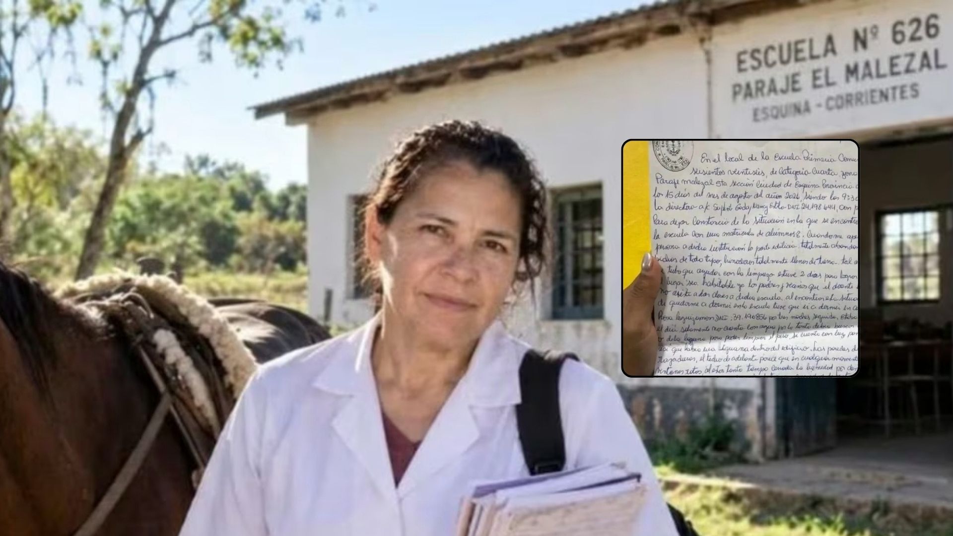 Femicidio de Nancy Godoy: en video, las penosas condiciones de la escuela rural que había denunciado la docente asesinada a puñaladas