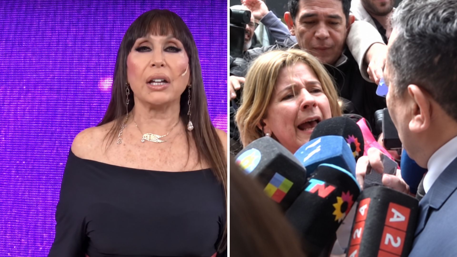 El enojo de Moria Casán en vivo por la agresión a Mercedes Ninci durante un móvil: “Esa mano métasela en otro lado”