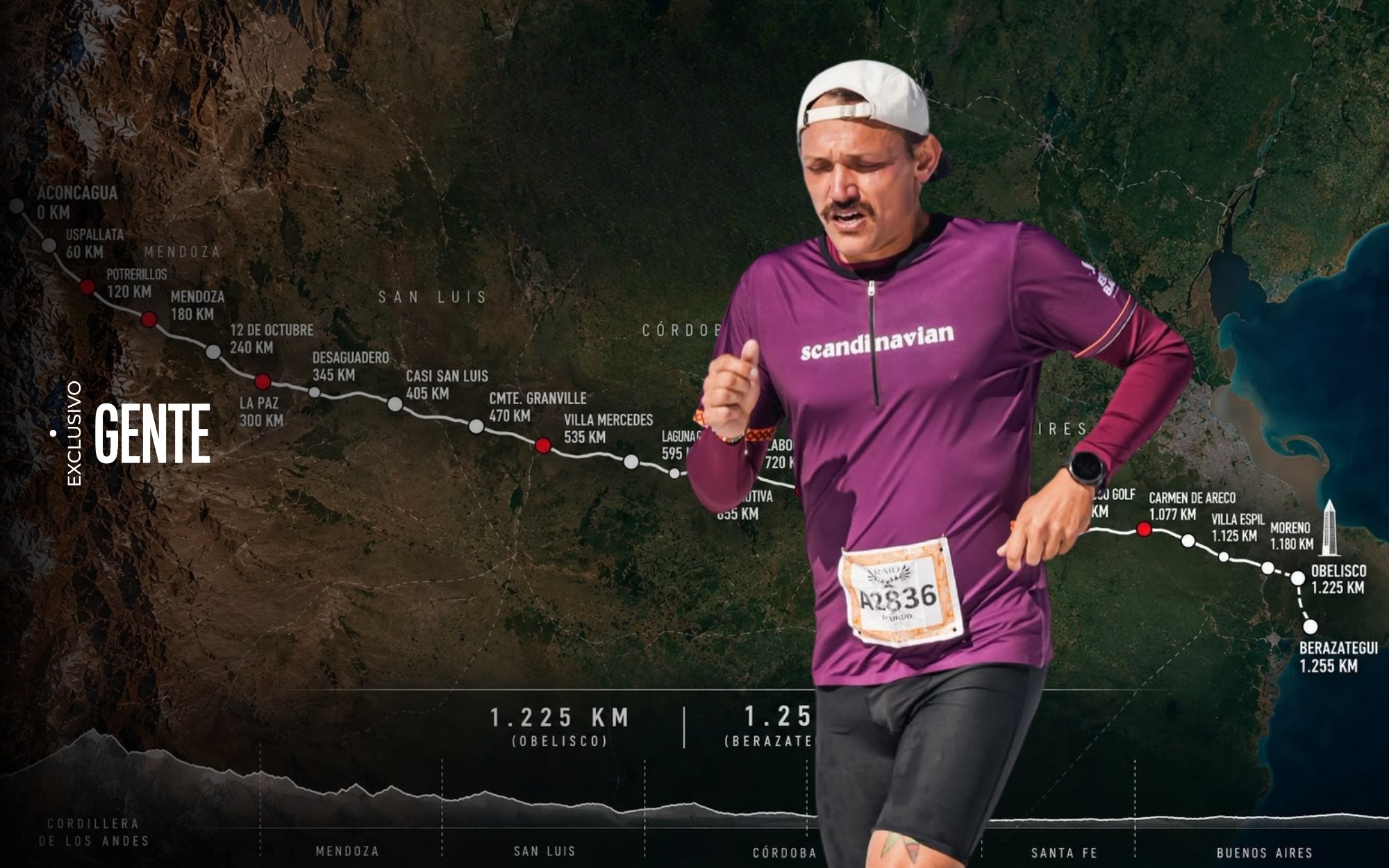 "Voy a cumplir 40 años corriendo en la ruta": es pizzero, tiene tres hijos y mañana empieza la locura de unir el Aconcagua con el Obelisco a pie