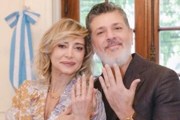 Se casaron por civil Andrea Ghidone y Pablo Otero
