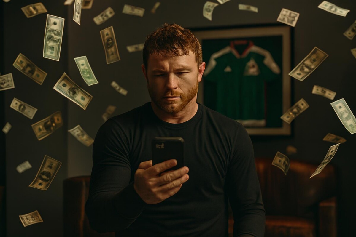 Canelo Alvarez lost 7 mil 182 dólares betting on Mexico vs USA